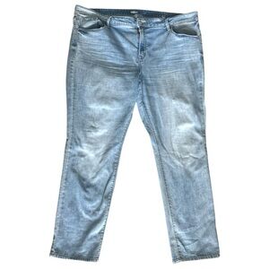 Old Navy Light wash Power Straight Denim Blue Jeans plus size 20